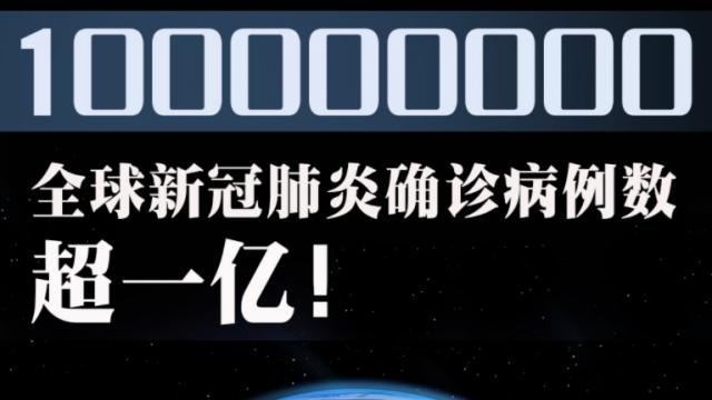 全球新冠肺炎确诊病例超1亿例,美国占了约四分之一